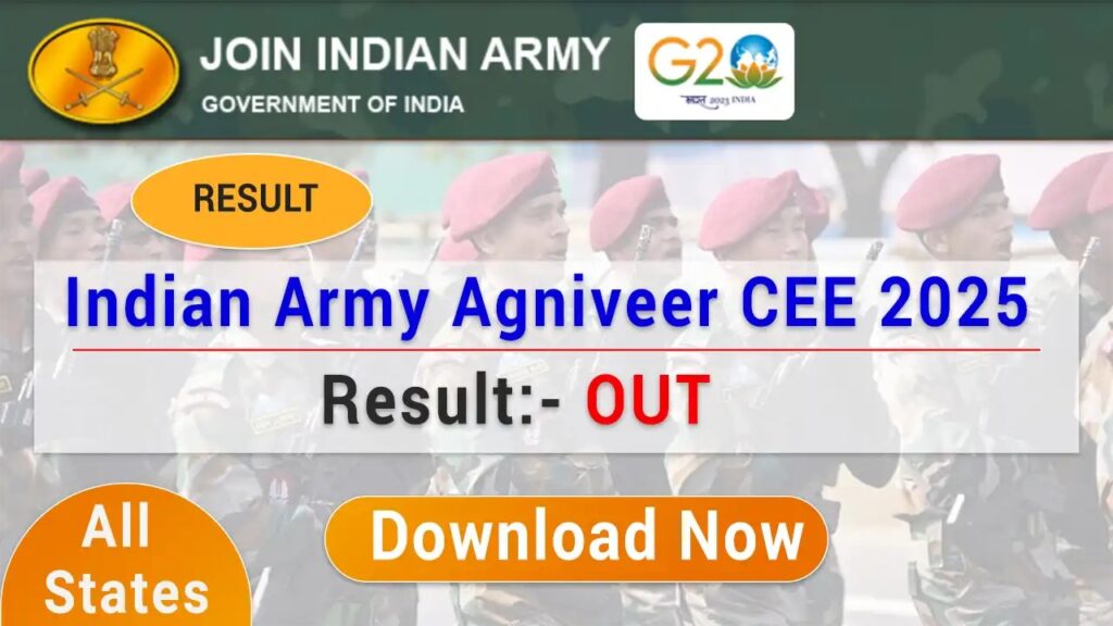 Indian Army Agniveer CEE Result 2025: Check Result Date, Format, Download Process amp; What’s Next