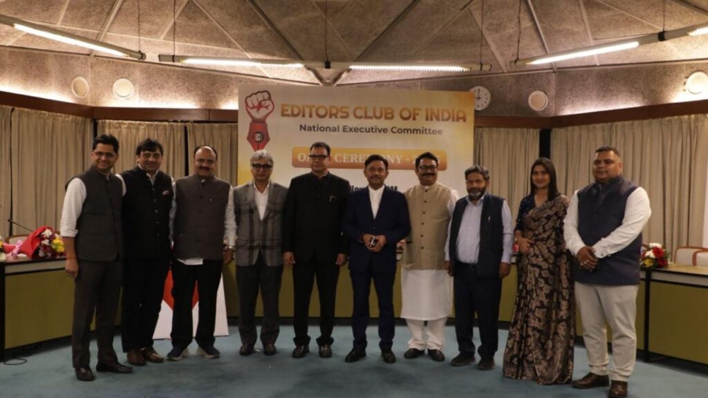 Editors Club of India’s New National Executive Takes Oath to Protect Truth and Ethics in Journalism