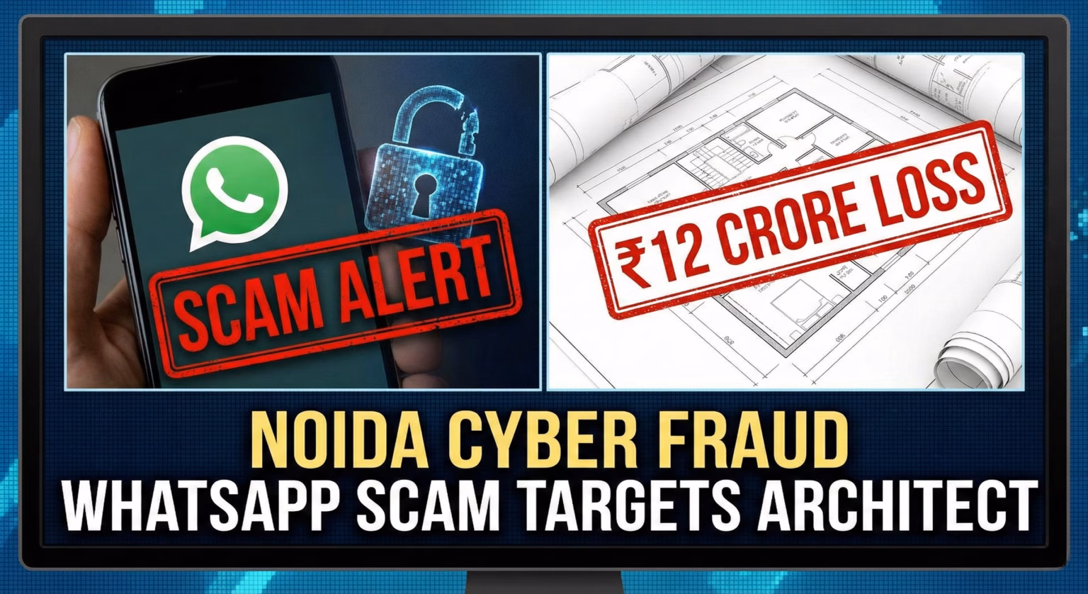 Noida Cyber Fraud: Architect Loses ₹12 Crore in WhatsApp Scam