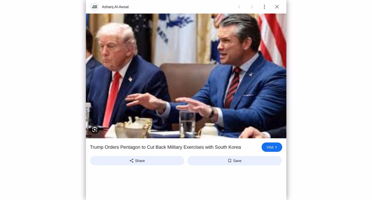US President Donald Trump orders major cuts to upcoming US-South Korea military drills US President Donald Trump orders major cuts to upcoming US-South Korea military drills